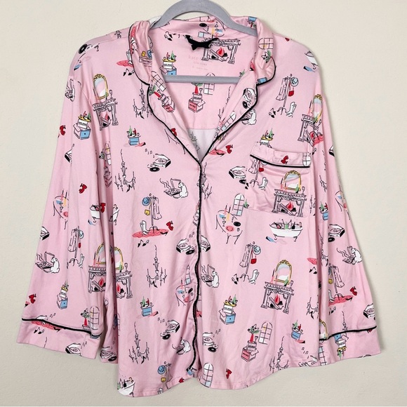 Kate Spade Housewarming Pink Cropped 2 Piece
Pajama Set XL - Picture 4 of 11